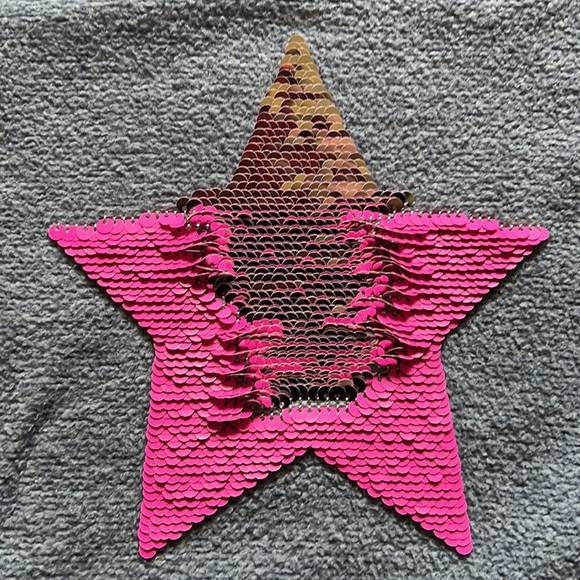 Next UK girls flippy sequin star detail sweatshirt dress - Picture 2 of 3